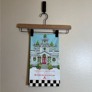 MacKenzie-Childs Patience Brewster Holiday House dish towel